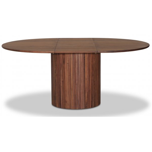 Nova uitschuifbare ronde eettafel in notenhout Ø130-170 cm Nova uitschuifbare ronde eettafel in notenhout Ø130-170 cm