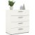 Commode large Pepe avec 4 tiroirs - Bote blanche