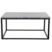 Accent soffbord 110 - Vit marmor / Svart underrede Accent soffbord 110 - Vit marmor / Svart underrede