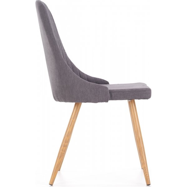Chaise Jeremy - Gris Foncé & Aspect Chêne Chaise Jeremy - Gris Foncé & Aspect Chêne