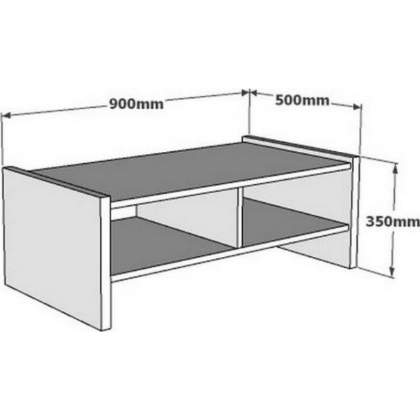 Table basse Pera 90 x 50 cm - Noyer