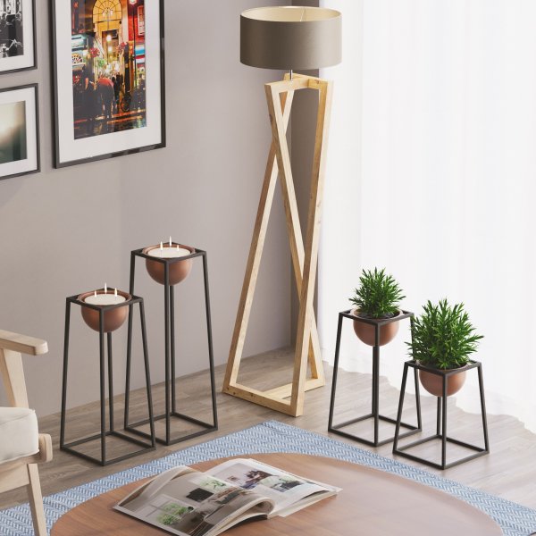 Pot Plato 18 - Noir/cuivre