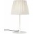 Lampe de table Agnar pour extrieur avec abat-jour pliss - Beige/blanc - 57 cm
