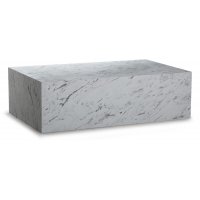 Stone soffbord - Vit marmor (Laminat)