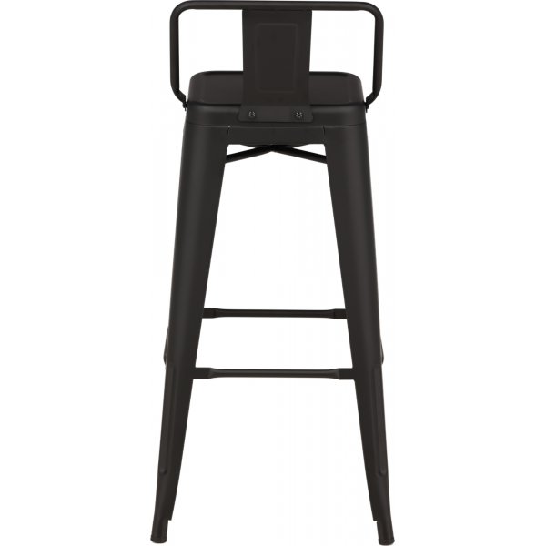 Tabouret de bar plat Tempe - Noir