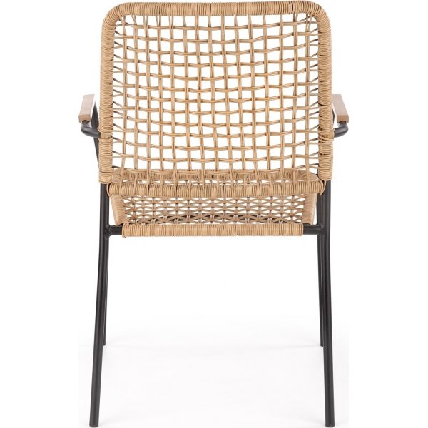 Cadeira eetkamerstoel 457 - Rotan/zwart Cadeira eetkamerstoel 457 - Rotan/zwart