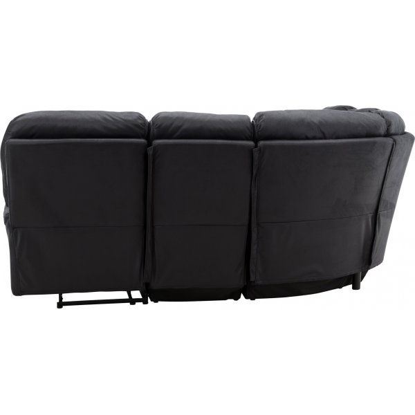 Canapé inclinable d\\\'angle Saranda - Noir Canapé inclinable d\\\'angle Saranda - Noir