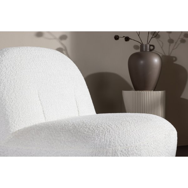 Mahla loungestol - Vit boucl