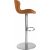 Tabouret de bar Aksel - PU Camel