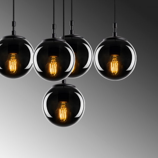 Plafonnier Effy 2171 - Noir/fumé Plafonnier Effy 2171 - Noir/fumé