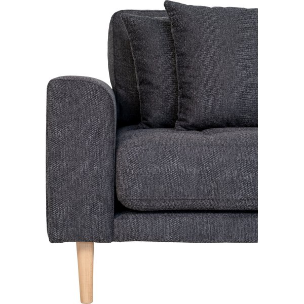 Canap divan Lido Gris fonc  droite