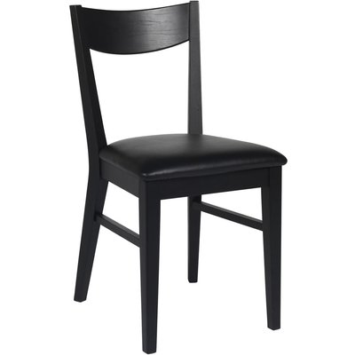 Kinley stol - Svartbetsad ek/konstlder