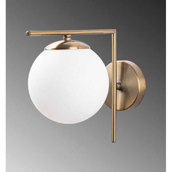 Monde wandlamp - Antiek/opaal