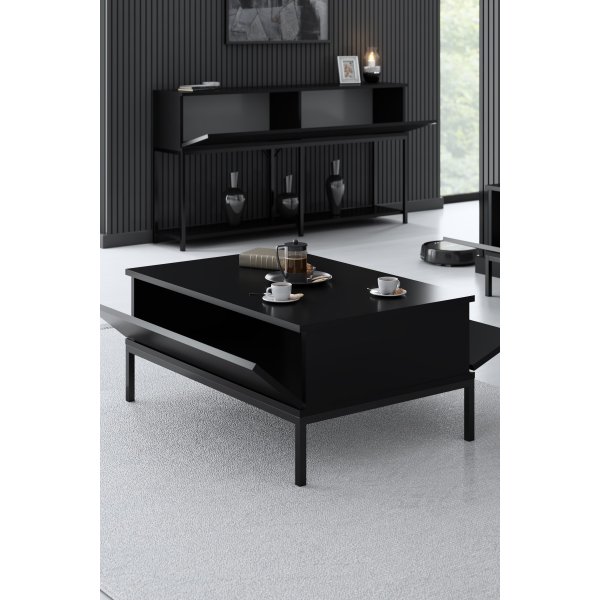 Lord soffbord 90 x 60 cm - Svart Lord soffbord 90 x 60 cm - Svart