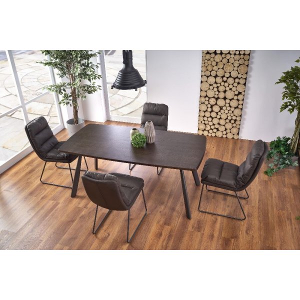 Table  manger Stockholm 90x180 cm - Noyer teint