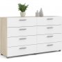 Pepe byr 140 x 40,4 x 82 cm - Ek/vit