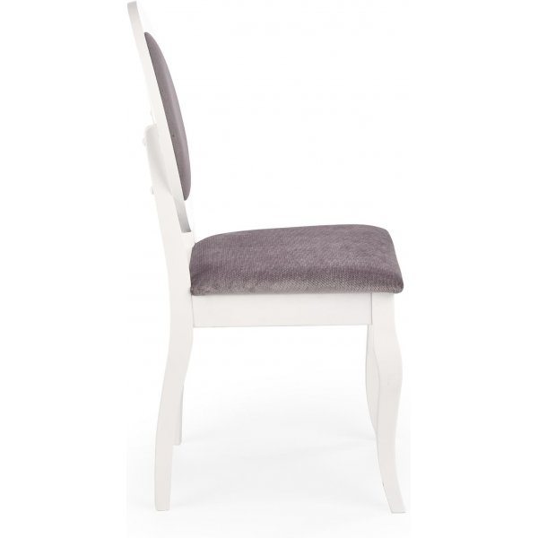 Chaise de salle  manger Tasso - Blanc/gris