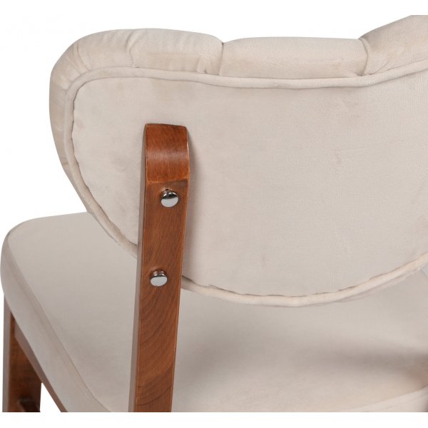 Ensemble de chaises Elma - Noyer/beige