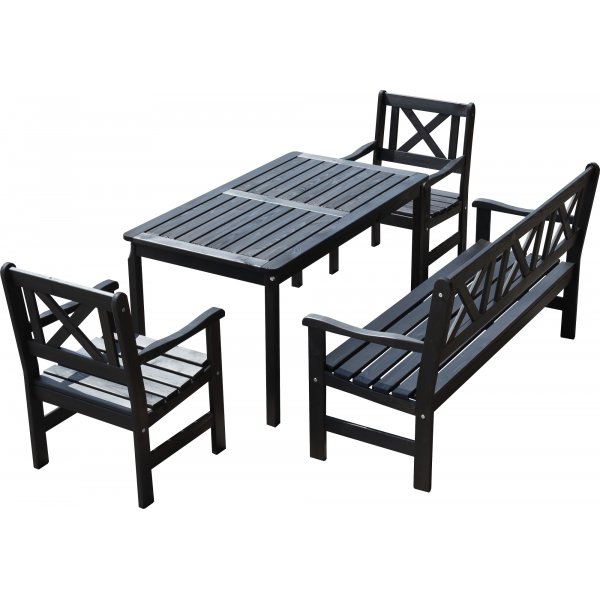 Bankgroep Europa - Klassiek zwart + Vlekverwijderaar voor meubels