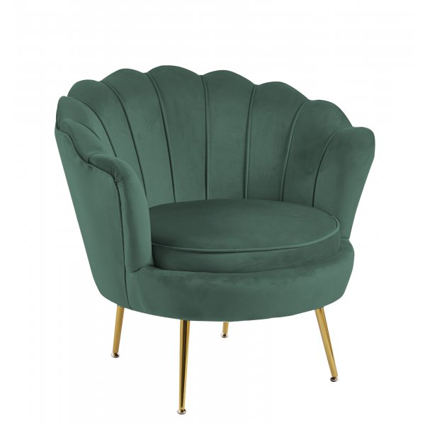 Fåtölj grön/mässing - Kingsley Fåtölj grön/mässing - Kingsley