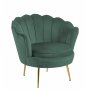 Fåtölj grön/mässing - Kingsley Fåtölj grön/mässing - Kingsley
