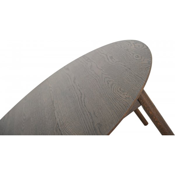 Table � manger Karm�y 130-230 x 130 cm - Placage ch�ne huil� marron