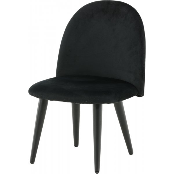 Chaise de salle à manger Alice XXS - Velours noir Chaise de salle à manger Alice XXS - Velours noir