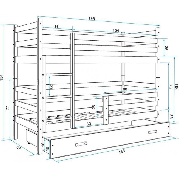 Eryk v�ningss�ng med f�rvaringsl�da - Valfri f�rg & storlek