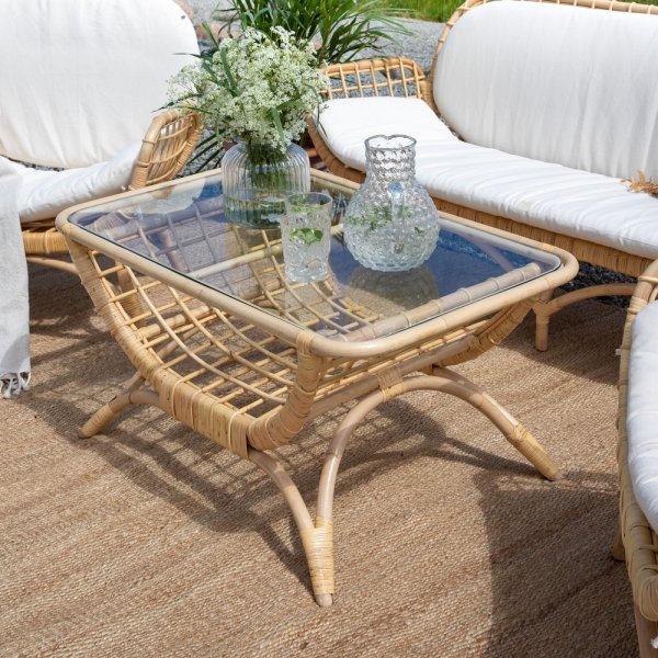 Moana soffbord - Natur/Transparent