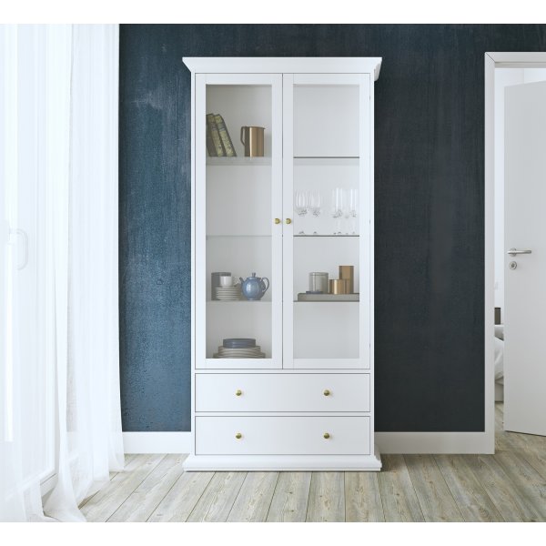 Paris vitrinekast - Wit