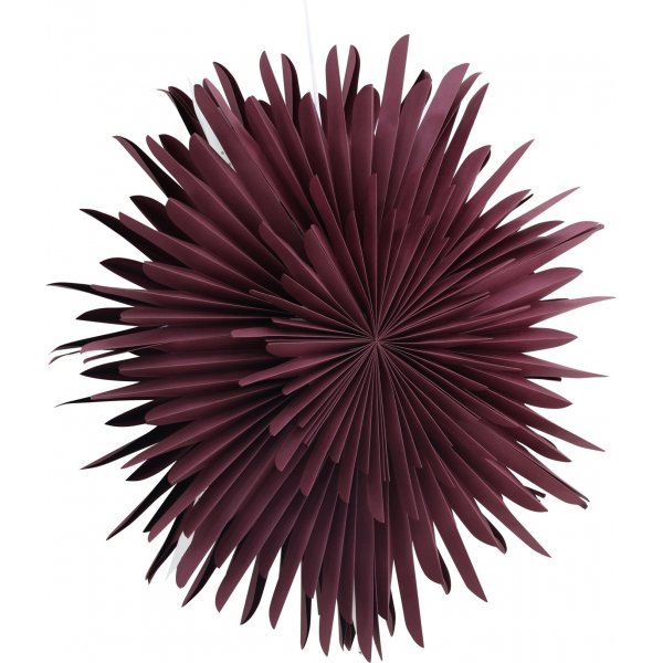 Slen adventsstjrna 80 cm - Mrkrd