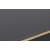 Estrela matbord 120-180 x 79 cm - Antracit/guld/svart