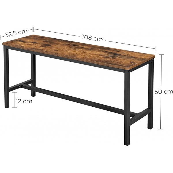 Aaron sittbänk, 2-pack - Brun/svart Aaron sittbänk, 2-pack - Brun/svart