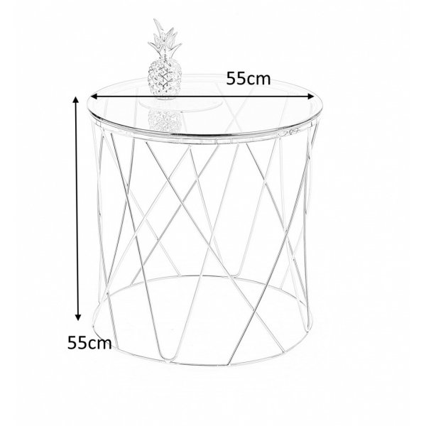 Table basse Corpus Ø55 cm - Chrome Table basse Corpus Ø55 cm - Chrome