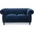 Chesterfield Cambridge 2-sits soffa - Bl sammet
