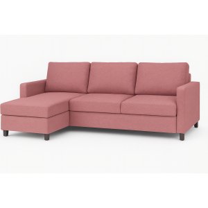 Divansoffa Uppsala bäddfunktion och förvaring 228 cm - Rosa Divansoffa Uppsala bäddfunktion och förvaring 228 cm - Rosa