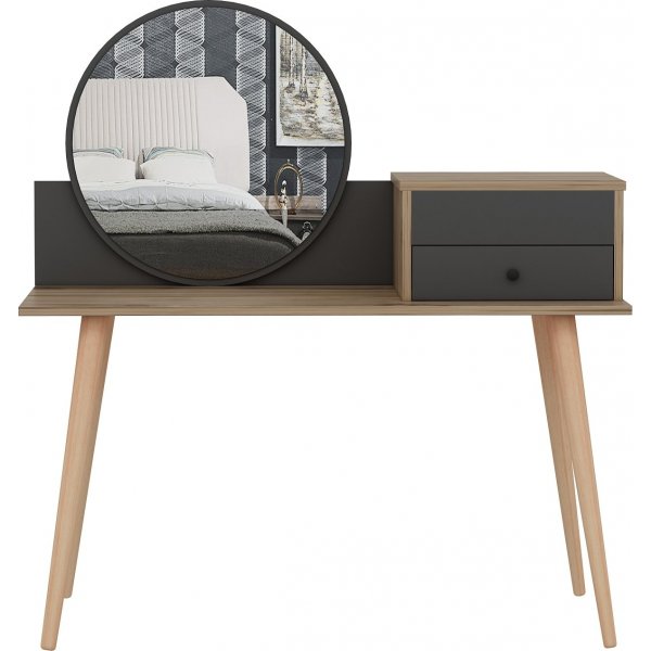 Angel kaptafel 120 x 60 cm - Antraciet/walnoot Angel kaptafel 120 x 60 cm - Antraciet/walnoot