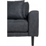 Lido divansoffa vnster - Mrkgr microfiber