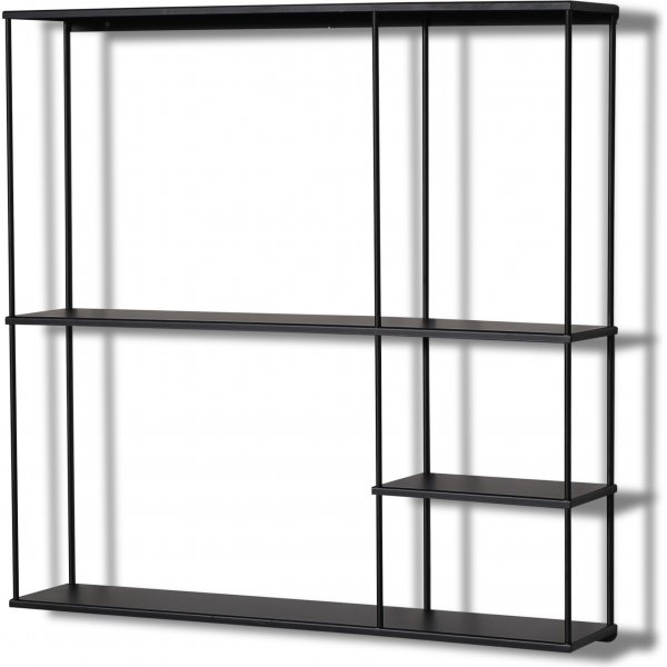 Trix vgghylla 60x60 cm - Svart metall