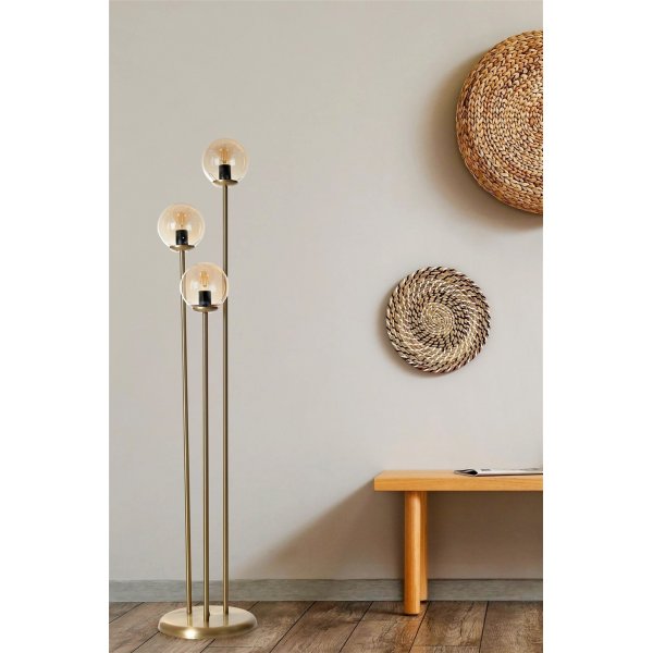 Lampadaire Judy - Or/ambre Lampadaire Judy - Or/ambre