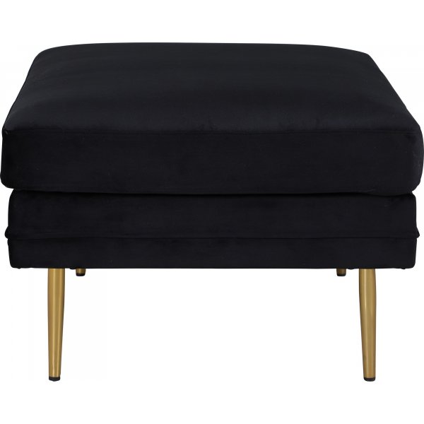 Savanna sittpuff - Svart sammet Savanna sittpuff - Svart sammet