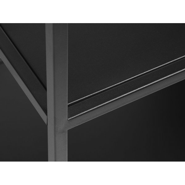 Armoire Billy noire avec porte H 180 cm