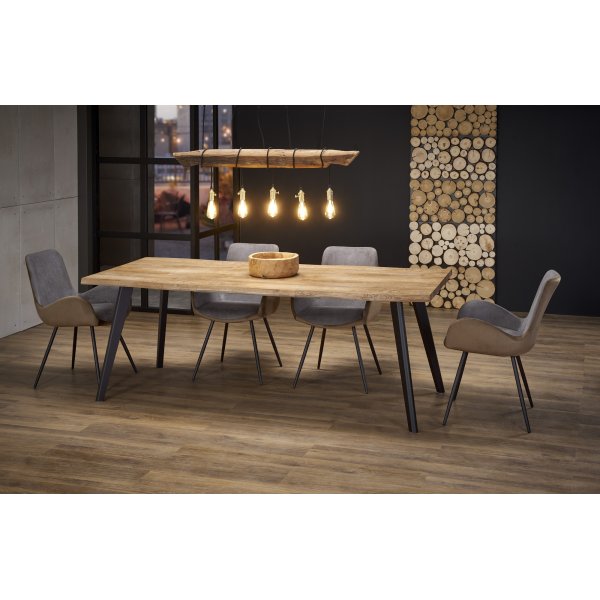 Horst matbord 150-210 x 90 cm - Ek/svart Horst matbord 150-210 x 90 cm - Ek/svart