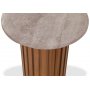 Matisse runt lampbord 50 cm - Ek / Grbeige Marmor