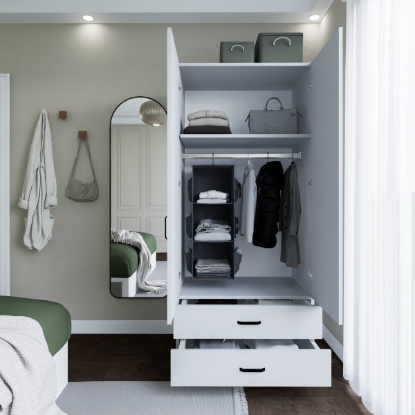 Yaman garderob 80 x 47 x 182 cm - Mattvit