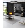 Erki soffbord 80 x 80 cm - Antracit/guld