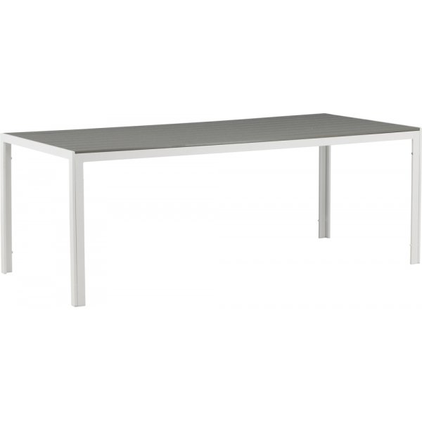 Table d\\\'extrieur 205 x 90 cm gris/blanc - Copacabana