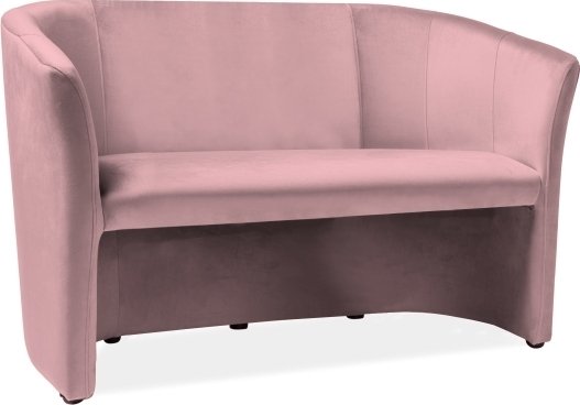 Lilyanna 2- sits soffa - Rosa sammet