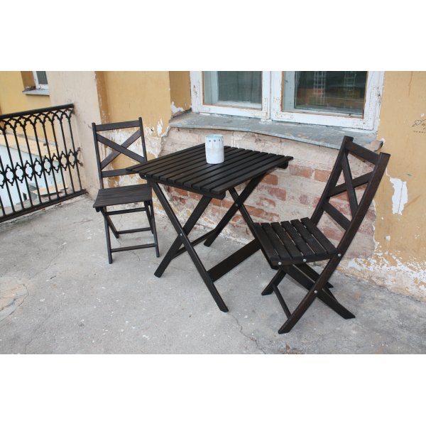 Chaise pliante Wilma - Noir Chaise pliante Wilma - Noir