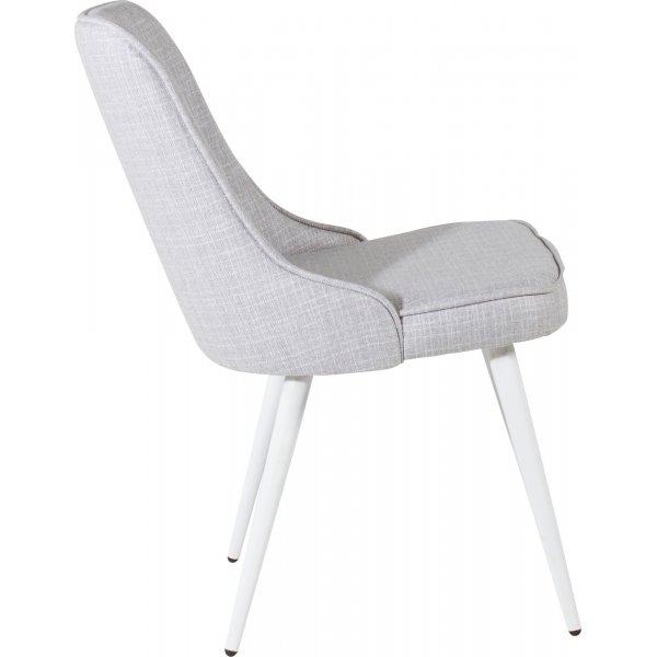 Chaise de salle à manger Alice Deluxe - Gris clair/blanc Chaise de salle à manger Alice Deluxe - Gris clair/blanc